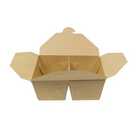 Boîte Américaine Kraft-Kraft 2C 17x13,5x6,5cm 1.000ml (25 Utés)