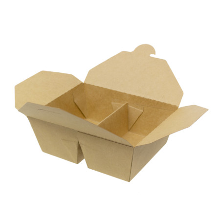 Boîte Américaine Kraft-Kraft 2C 17x13,5x6,5cm 1.000ml (25 Utés)