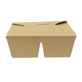 Boîte Américaine Kraft-Kraft 2C 17x13,5x6,5cm 1.000ml (25 Utés)