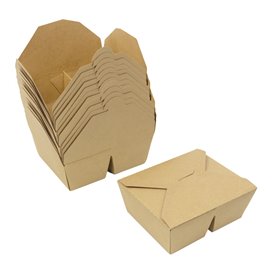 Boîte Américaine Kraft-Kraft 2C 17x13,5x6,5cm 1.000ml (25 Utés)