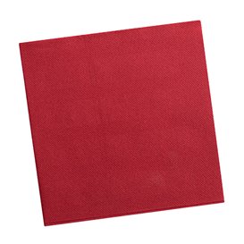 Serviette en Airlaid Rouge 40x40cm (50 Utés)