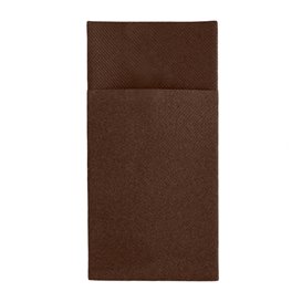 Serviette Kangourou en Airlaid Marron 40x40cm (480 unités)