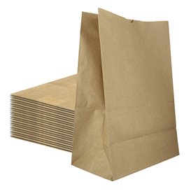 Sac en papier KRAFT sans anses 75g/m² 30+18x43cm (250 Utés)