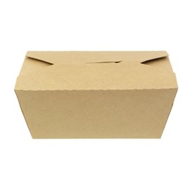 Boîte Américaine Kraft-Kraft 16x10x6,5cm 900ml (200 Utés)