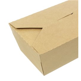 Boîte Américaine Kraft-Kraft 16x10x6,5cm 900ml (200 Utés)