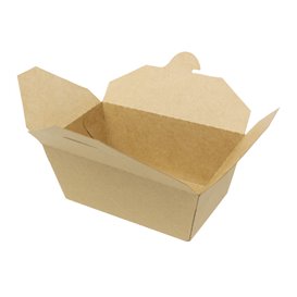 Boîte Américaine Kraft-Kraft 16x10x6,5cm 900ml (25 Utés)