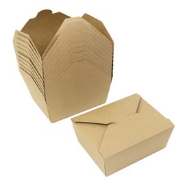 Boîte Américaine Kraft-Kraft 17x13,5x6,5cm 1.300ml (25 Utés)