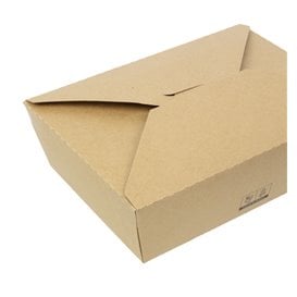 Boîte Américaine Kraft-Kraft 21,5x15,5x6,5cm 1.900ml (25 Utés)