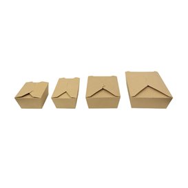 Boîte Américaine Kraft-Kraft 17x13,5x6,5cm 1.300ml (200 Utés)