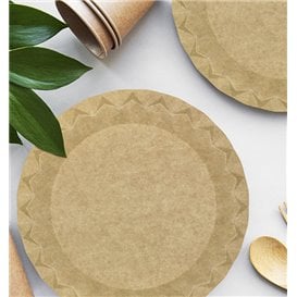 Assiette en Carton Kraft “Flower” Ø23cm 245g/m² (50 Utés)