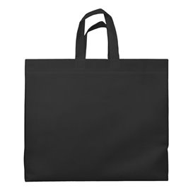 Sac Grand Non-Tissé PREMIUM Noir 45+20x40cm (100 Utés)