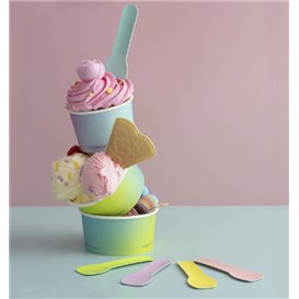 Cuillère en Carton à Glace 9cm (50 Utés)