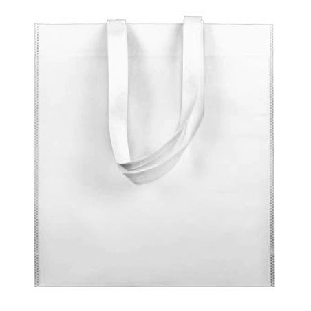 Sac Non-Tissé avec Anses Longues Blanc 38x42cm (200 Utés)