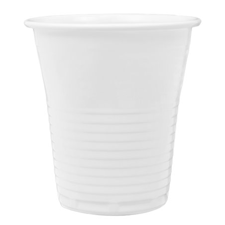 Gobelet en Plastique PP Réutilisable Blanc 166ml (100 Utés)