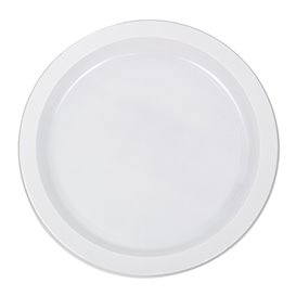 Assiette Réutilisable PS Plate Blanche 22cm (550Utés)