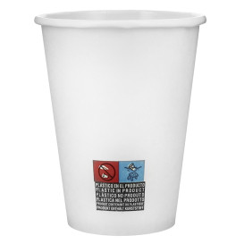 Gobelet Carton 12 Oz/360ml Blanc Ø8,9cm (40 Utés)