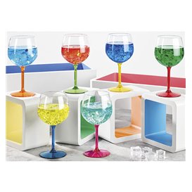 Verre Balloon Réutilisable Durable TT Pied Vert 580ml (6 Utés)