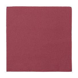 Serviette en Papier Molletonnée 40x40cm 2E Bordeaux (1.200 Utés)