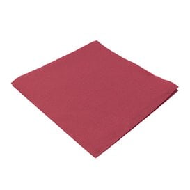 Serviette en Papier Molletonnée 40x40cm 2E Bordeaux (1.200 Utés)