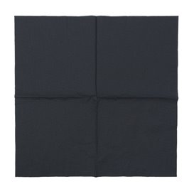 Serviette en Papier avec Bordure 40x40cm 2E Noire (100 Utés)