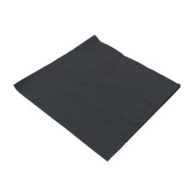 Serviette en Papier avec Bordure 40x40cm 2E Noire (100 Utés)