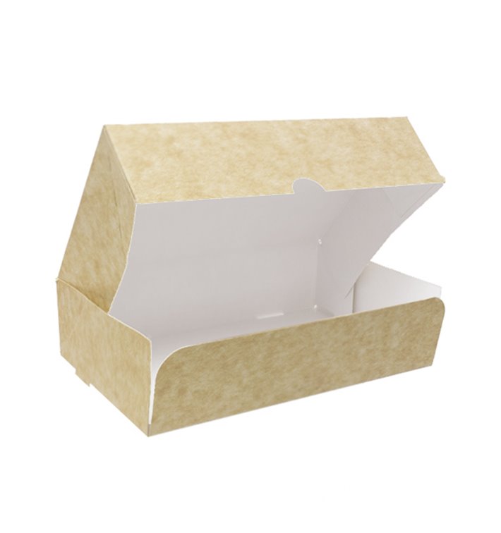 Boîte Pâtissière  en Carton Kraft 17,5x11,5x4,7cm 250g (400 Utés)