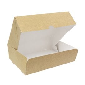 Boîte Pâtissière  en Carton Kraft 18,2x13,6x5,2cm 500g (20 Utés)