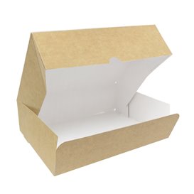 Boîte Pâtissière  en Carton Kraft 20,4x15,8x6cm 1kg (20 Utés)