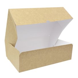 Boîte Pâtissière  en Carton Kraft 25,8x18,9x8cm 2kg (20 Utés)