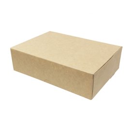 Boîte Pâtissière  en Carton Kraft 18,2x13,6x5,2cm 500g (20 Utés)