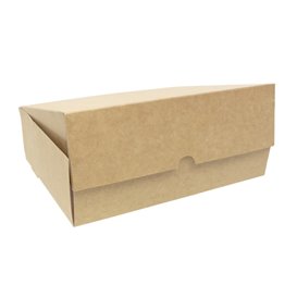 Boîte Pâtissière  en Carton Kraft 20,4x15,8x6cm 1kg (20 Utés)