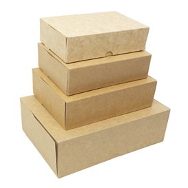 Boîte Pâtissière  en Carton Kraft 25,8x18,9x8cm 2kg (240 Utés)