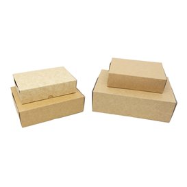 Boîte Pâtissière  en Carton Kraft 17,5x11,5x4,7cm 250g (400 Utés)