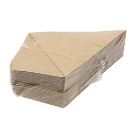 Cornet Papier Kraft avec Compartiment Sauce 19,5cm 100g (500 Utés)