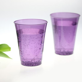 Verre Plastique Injecté Aubergine 230 ml (10 Unités)