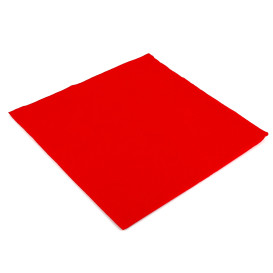 Serviette Papier Molletonnée 40x40 Rouge (1.200 Utés)