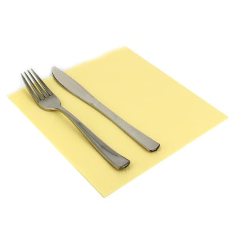 Serviette Papier Molletonnée 40x40 Crème (1.200 Unités)