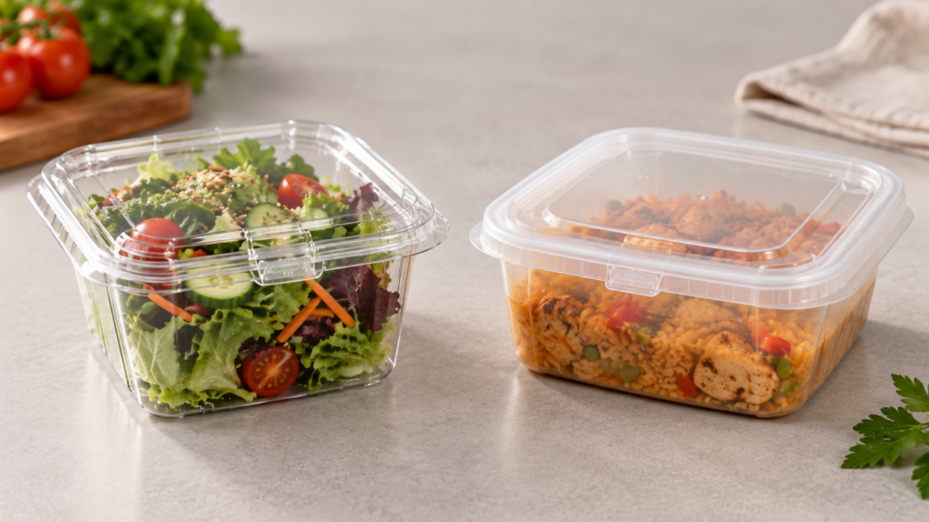 Emballages PET et PP avec témoin d’inviolabilité pour aliments